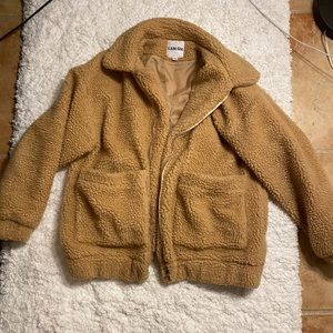 I.AM.GIA tan teddy bear coat